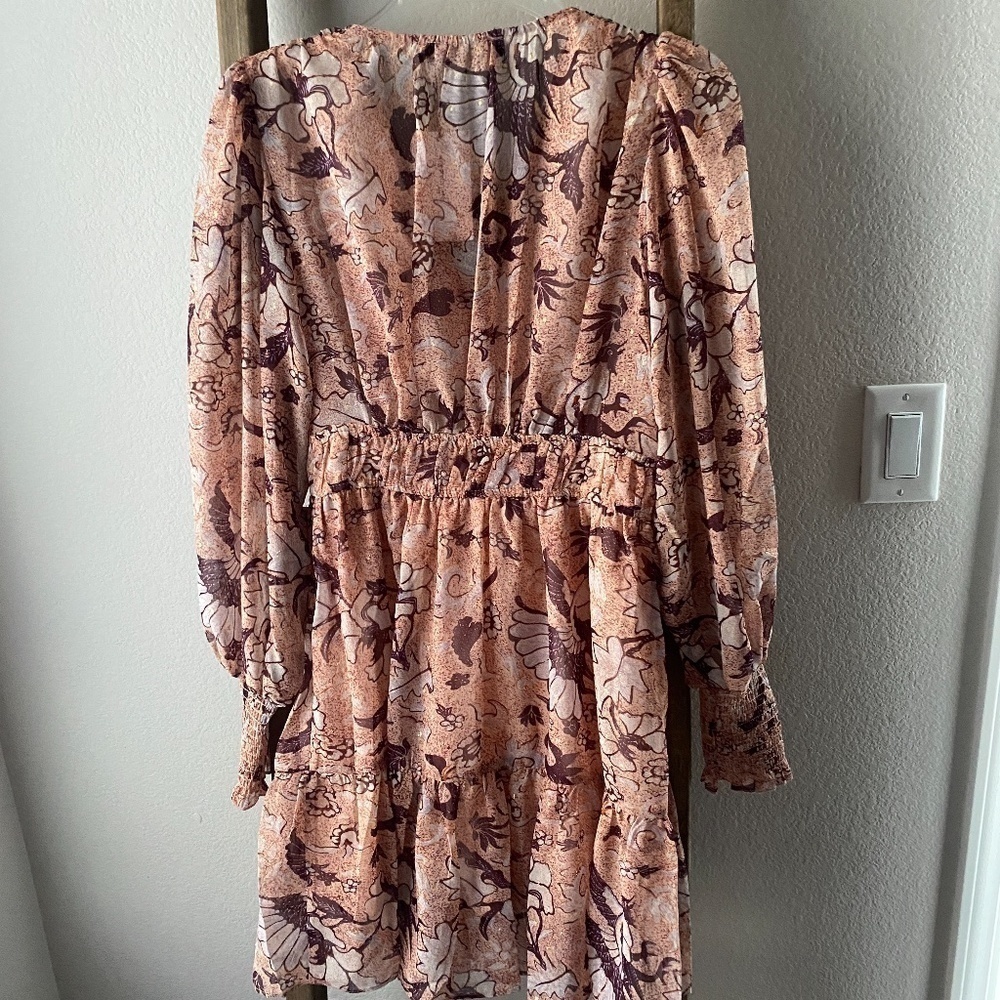NWT O.P.T Smock Floral Peasant Dress - Picture 10 of 10